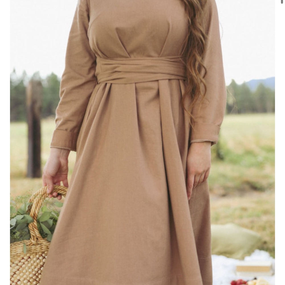 Dainty Jewells Classic Brown Long Sleeve Dress